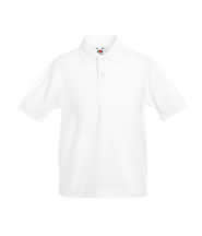 P.E. Polo Shirt (White) with Logo - De Lisle College